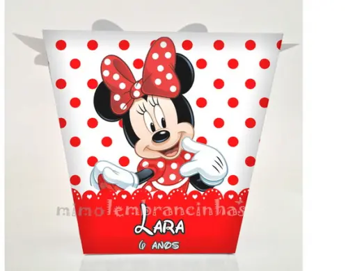 Caixa Sushi Minnie Vermelha