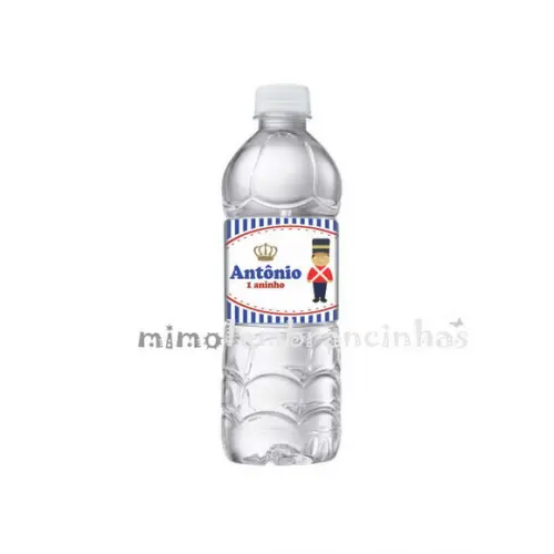 Rótulo Água Soldadinho Chumbo