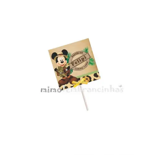 Capa Pirulito Mickey Safari