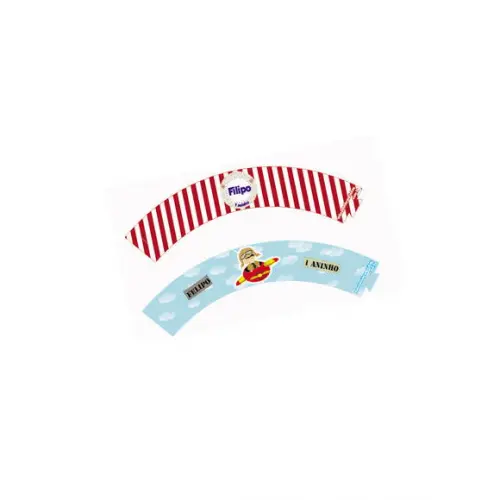 Wrapper Cupcake Aviador