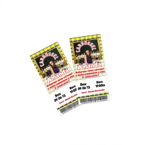 Convite Ingresso Carrossel