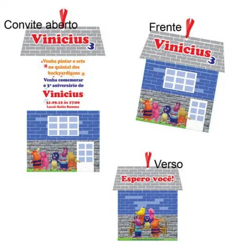 Convite Casa Backyardigans