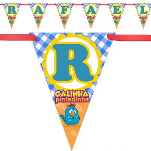 Bandeirola Galinha Pintadinha