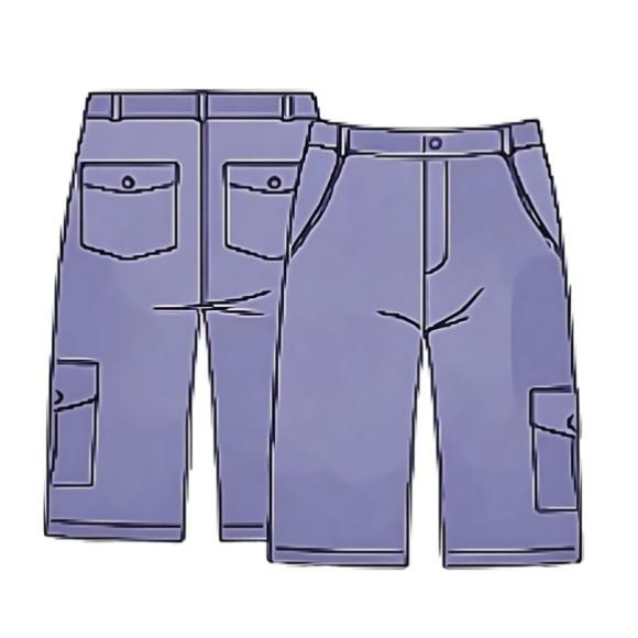 (molde Digital) Bermuda Cargo Masculina do 38 ao 44