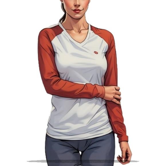 (molde em Pdf) Baby Look Raglan Gola V Manga Longa Pp ao Gg