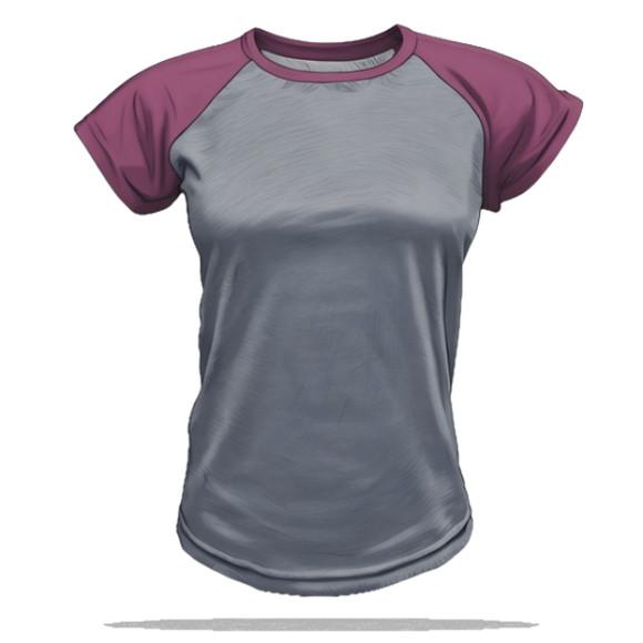 (molde em Pdf) Baby Look Fem Raglan do Pp ao Gg