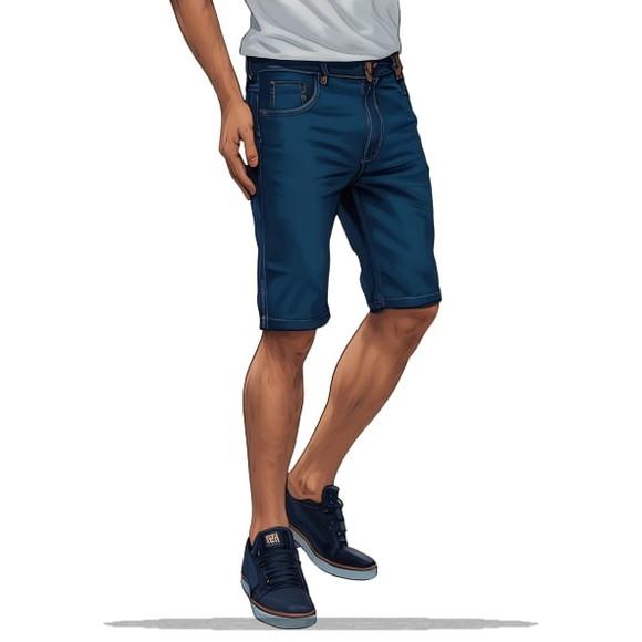 (molde em Pdf) Bermuda Jeans Masculina Tradicional 36 ao 54