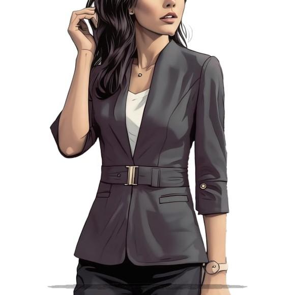 (molde em Pdf) Blazer Feminino Executiva do P ao Xxg