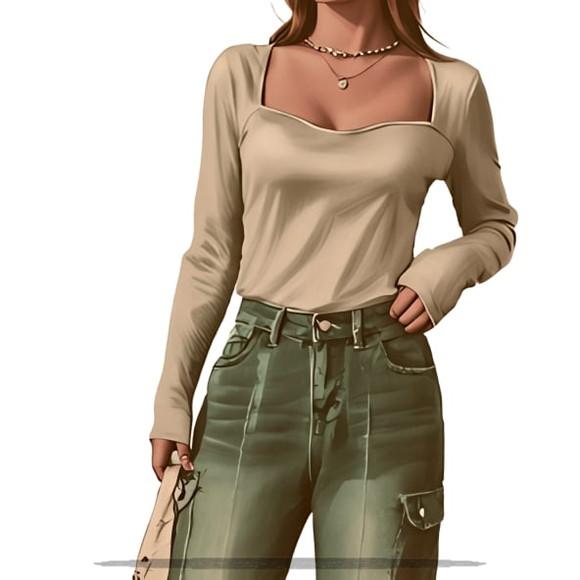 (molde em Pdf) Blusa Casual Feminina Manga Longa P ao Xxg