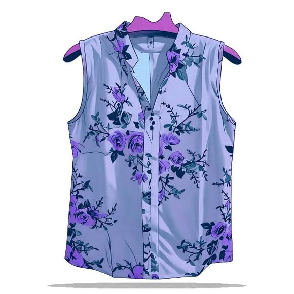 (molde em Pdf) Blusa Fem Regata Gola Padre P ao Xxg