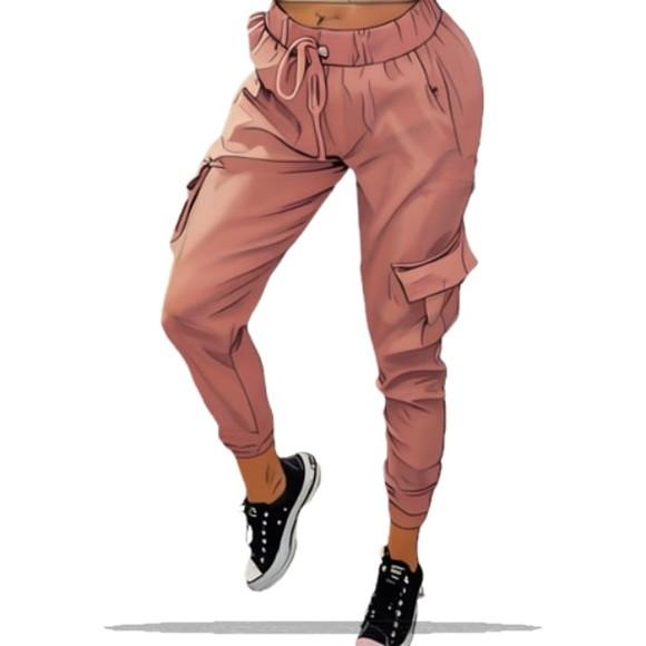 (molde em Pdf) Calça Feminina Adulto Jogger Cargo Pp ao Gg