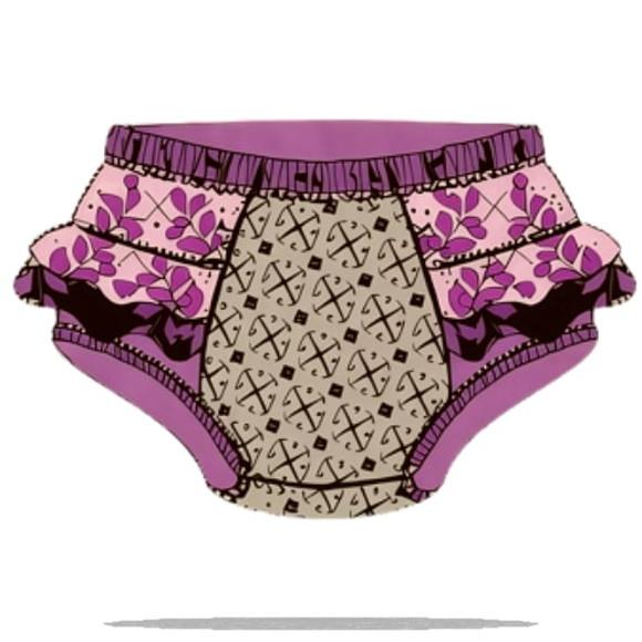 (molde em Pdf) Calcinha Bebê com Babado do P ao Gg