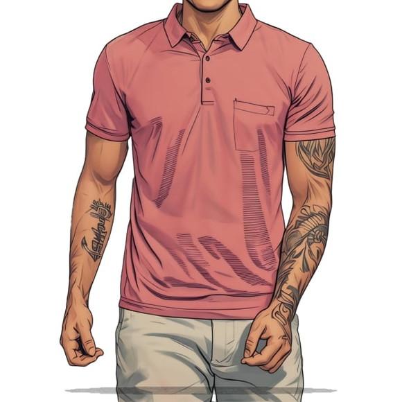 (molde em Pdf) Camisa Polo Masculina Tradicional Pp ao Gg