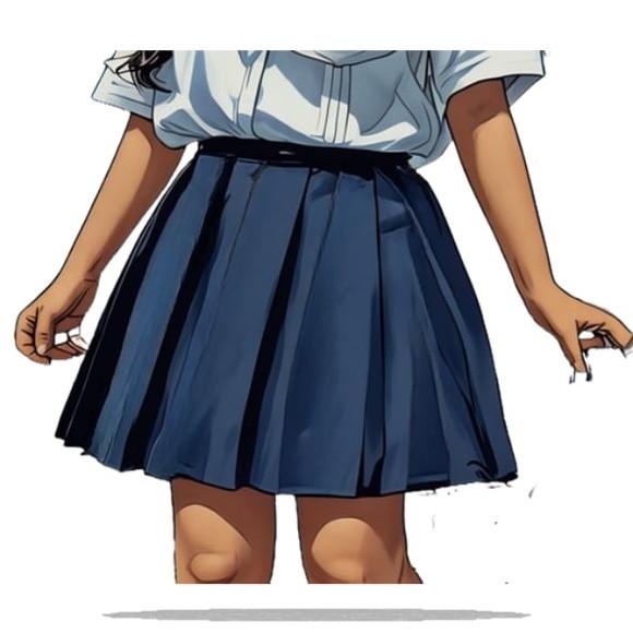 (molde em Pdf) Saia Inf Pregueada Colegial 2 a 14 Anos