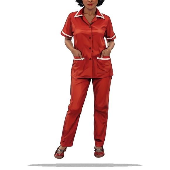 (molde em Pdf) Uniforme Copeira Faxineira Fem P ao Xxg
