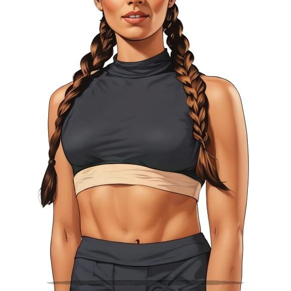 (molde em Pdf) Top Fitness Alice do P ao Gg