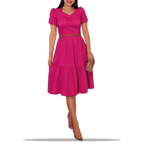(molde em Pdf) Vestido Decote Coração Adulto P ao Xg