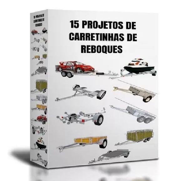 15 Projeto de Carretinha Reboque, 1 Eixo.2eixo, Temos P Moto