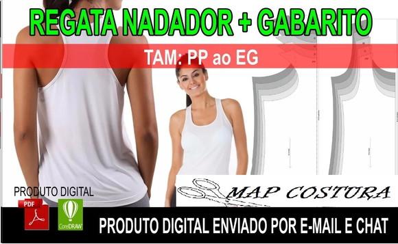 Kit Molde Regatas Tradicional e Nadador + Gabarito Sublimaçã
