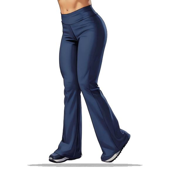 Modelagem Digital em pdf de Calça Flare Feminina P ao Gg