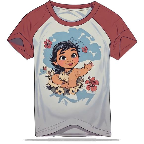 Modelagem Digital em pdf de Camiseta Raglan Infantil 2 a 16