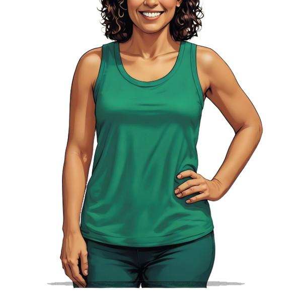 Modelagem Digital em pdf de Camiseta Regata Fem Adulto P-xxg