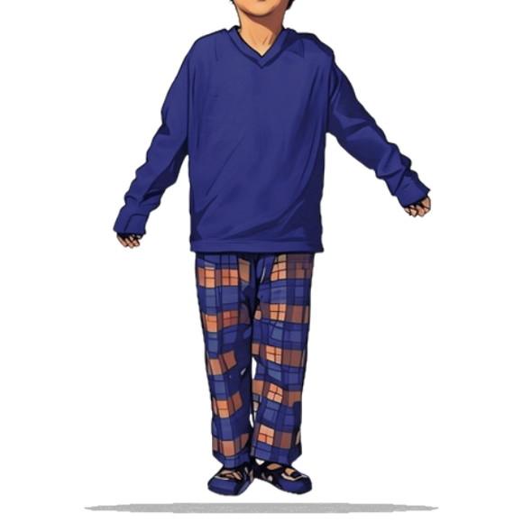 Modelagem Digital em pdf de Pijama Inverno Infantil 2 ao 14