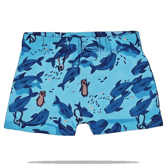 Modelagem Digital em pdf de Sunga Boxer Infantil 2 a 12 Anos