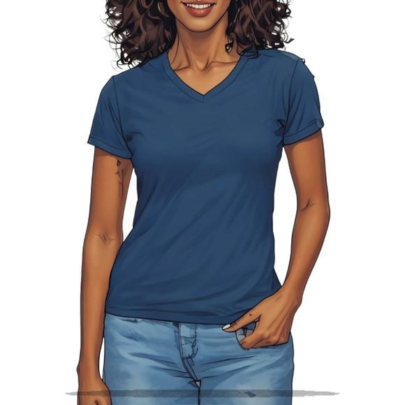 Modelagem em pdf de Baby Look Gola V Fem Blusinha do Pp - Gg