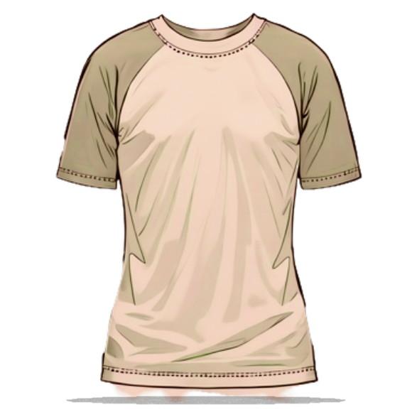 Modelagem em pdf de Baby Look Fem Raglan do Pp ao Gg