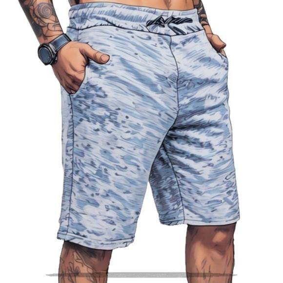 Modelagem em pdf de Bermuda Moletom Masc P ao Gg