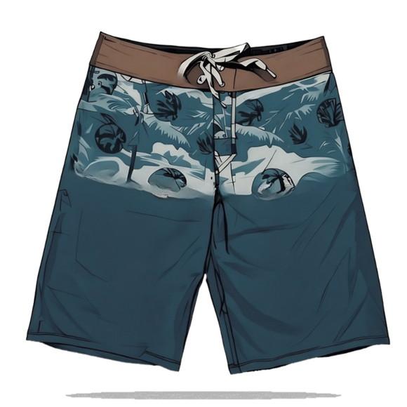 Modelagem em pdf de Bermuda Tactel Surfista Masc 34 ao 42
