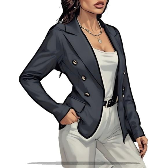 Modelagem em pdf de Blazer Feminino Adulto do P ao Gg