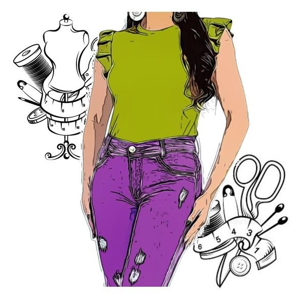 Modelagem em pdf de Blusa Feminina Canelada 36 ao 46 #02