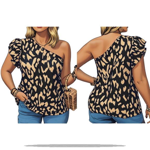 Modelagem em pdf de Blusa Um Ombro Adulto P ao Xxg