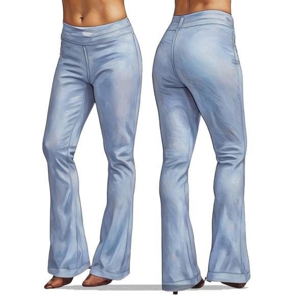 Modelagem em pdf de Calça Flare Feminina do P ao Gg