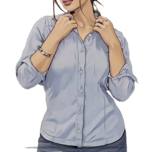 Modelagem em pdf de Camisa Fem Manga Longa e Curta P ao Gg