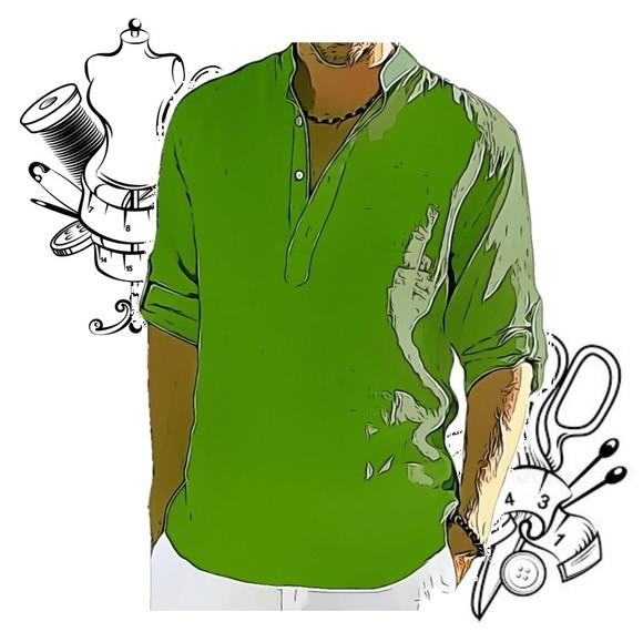 Modelagem em pdf de Camisa Gola Padre Masc P ao Xxg #14
