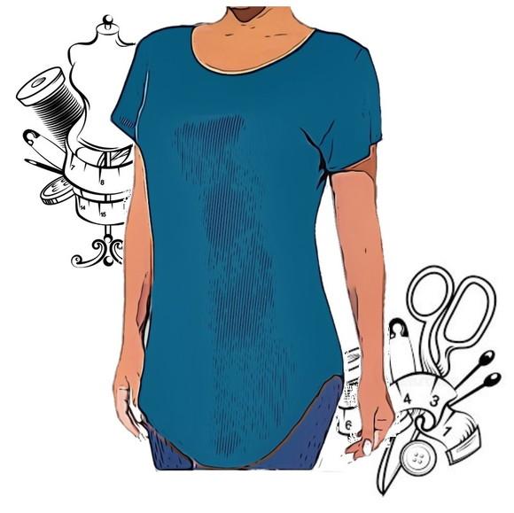Modelagem em pdf de Camisa Fem Fitness Pp ao Xg #34