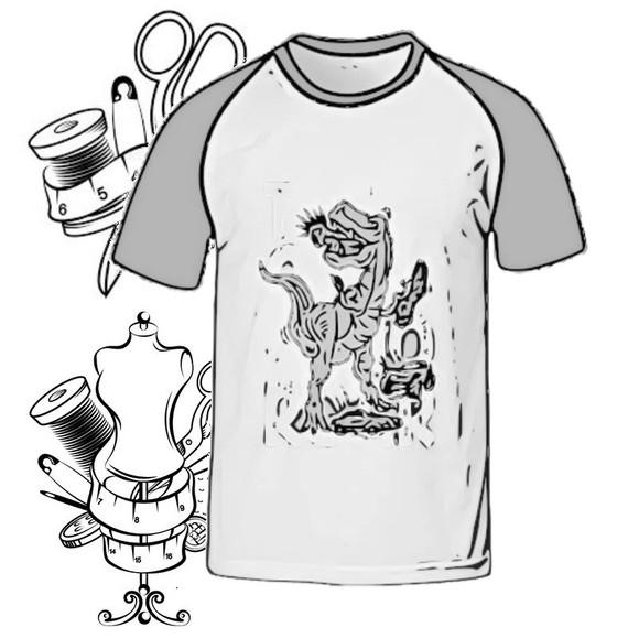 Modelagem em pdf de Camiseta Raglan Inf 2 a 16 Anos #253