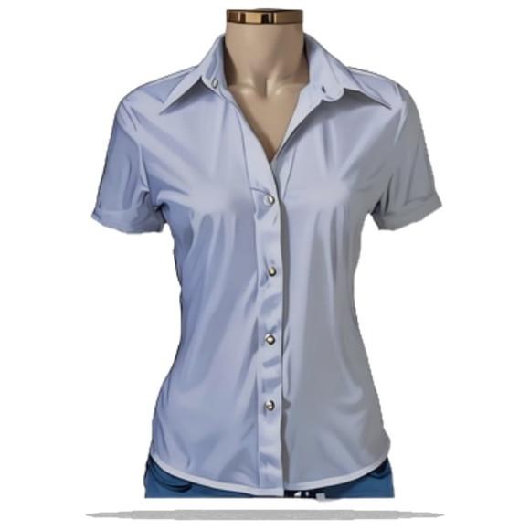 Modelagem em pdf de Camisete Fem 2 Opções de Manga P ao Gg