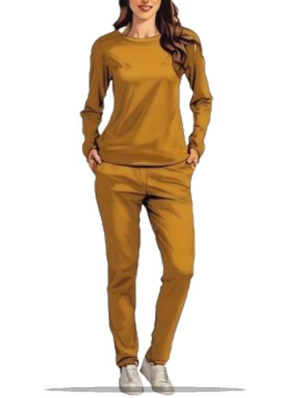 Modelagem em pdf de Conj Pijama Longo Feminino do Pp ao Gg