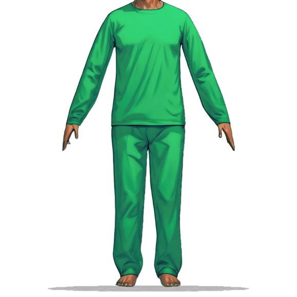 Modelagem em pdf de Conj Pijama Trad Masc Inverno do P ao Gg