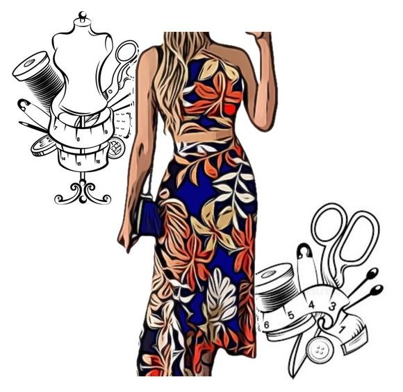 Modelagem em pdf de Conjunto Fem Saia e Crop P ao Gg #59