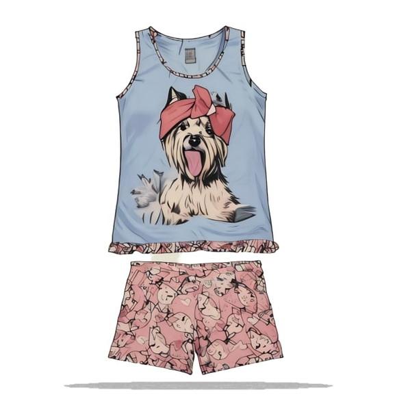 Modelagem em pdf de Conjunto Pijama Inf Regata Verão 2 ao 14