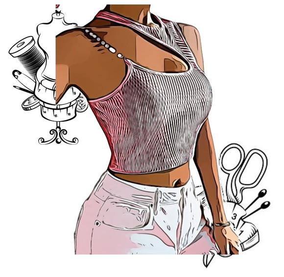 Modelagem em pdf de Cropped Assimetrico Pp ao Xg #65