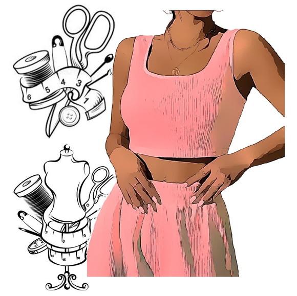 Modelagem em pdf de Cropped Feminino P ao Gg #256