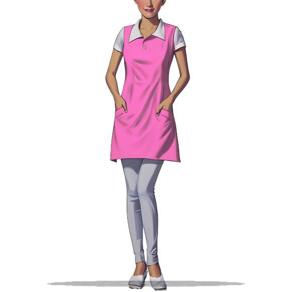 Modelagem em pdf de Jaleco Feminino sem Mangas do P ao Xxg