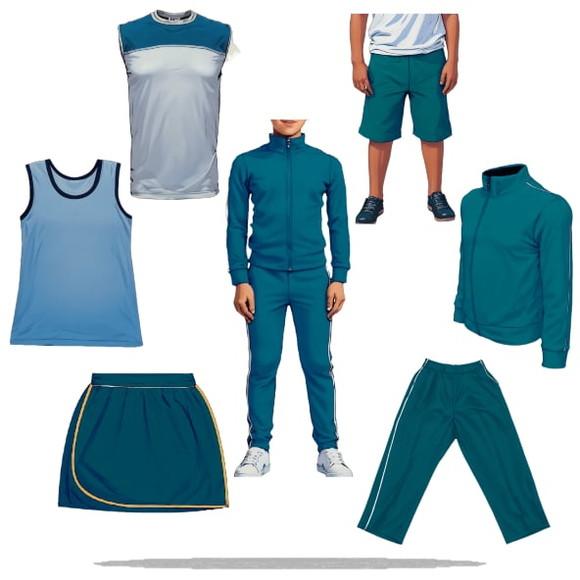 Modelagem em pdf de Kit Moldes Uniforme Escolar Inf 4 ao 14
