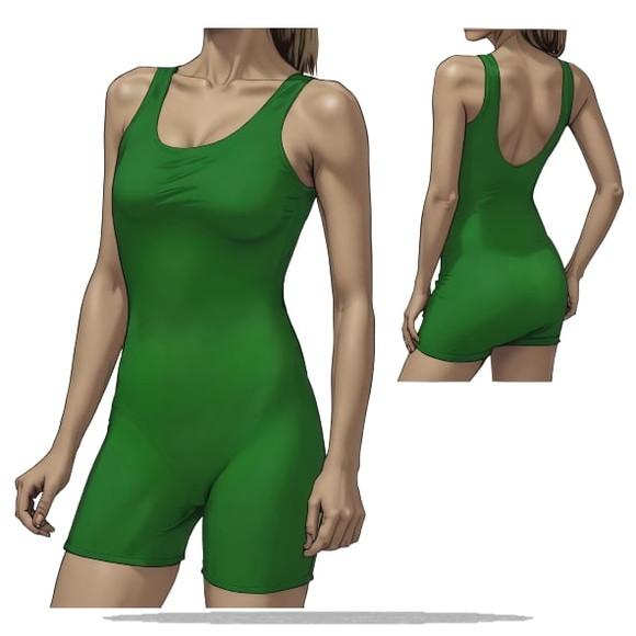 Modelagem em pdf de Macaquinho Natação Hidroginastica P - Gg